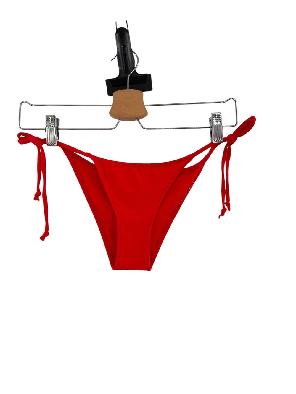 Lisa Marie Fernandez Tie Side Bikini Bottom Red High Cut Swimwear Size 1 NWOT‎
